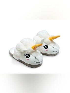 ThinkGeek Unisex OS Plush Unicorn Slippers LN Kawaii Multi